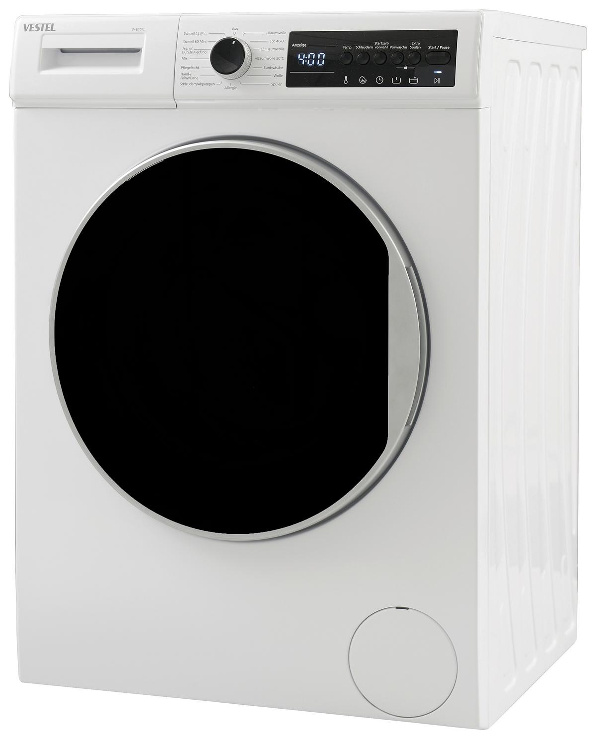 Waschmaschine W-B107u 7 Kg 1400 U/Min Aquastop - Weiß, Basics (60/85/53cm) - Vestel