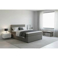 Boxspringbett Togo 140 140x200 Grau - Schwarz/Grau, MODERN, Holzwerkstoff/Textil (140/200cm) - MID.YOU