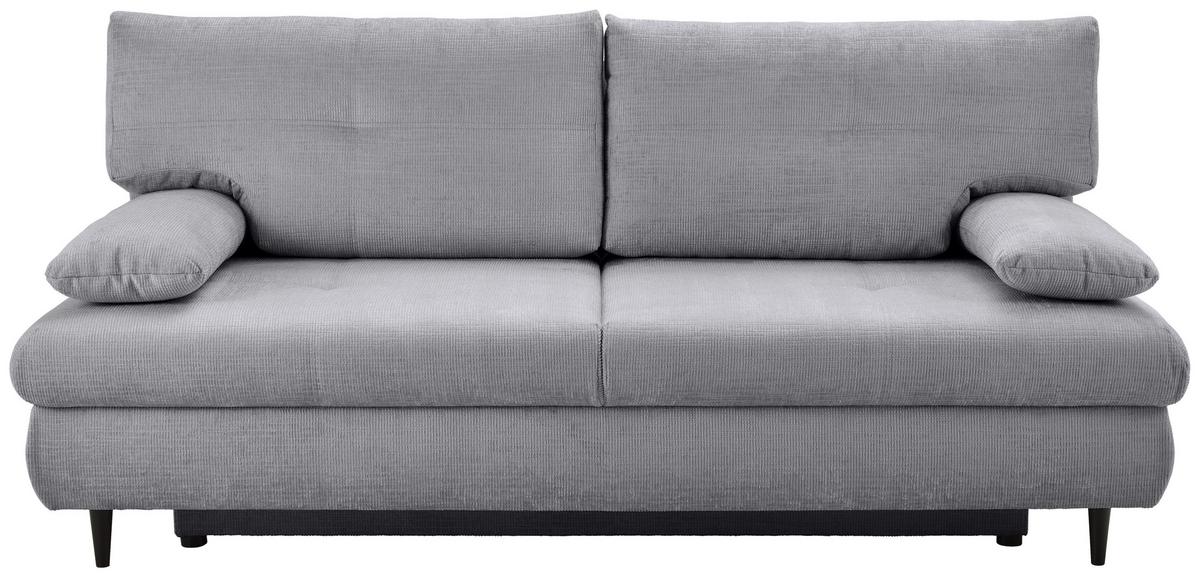 Schlafsofa Virgo - Dunkelgrau/Schwarz, KONVENTIONELL, Textil (212/97/105cm) - MID.YOU