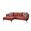 Ecksofa Baggio Mit Kissen Textil Koralle - Koralle/Multicolor, MODERN, Holz/Textil (162/277cm) - Livetastic