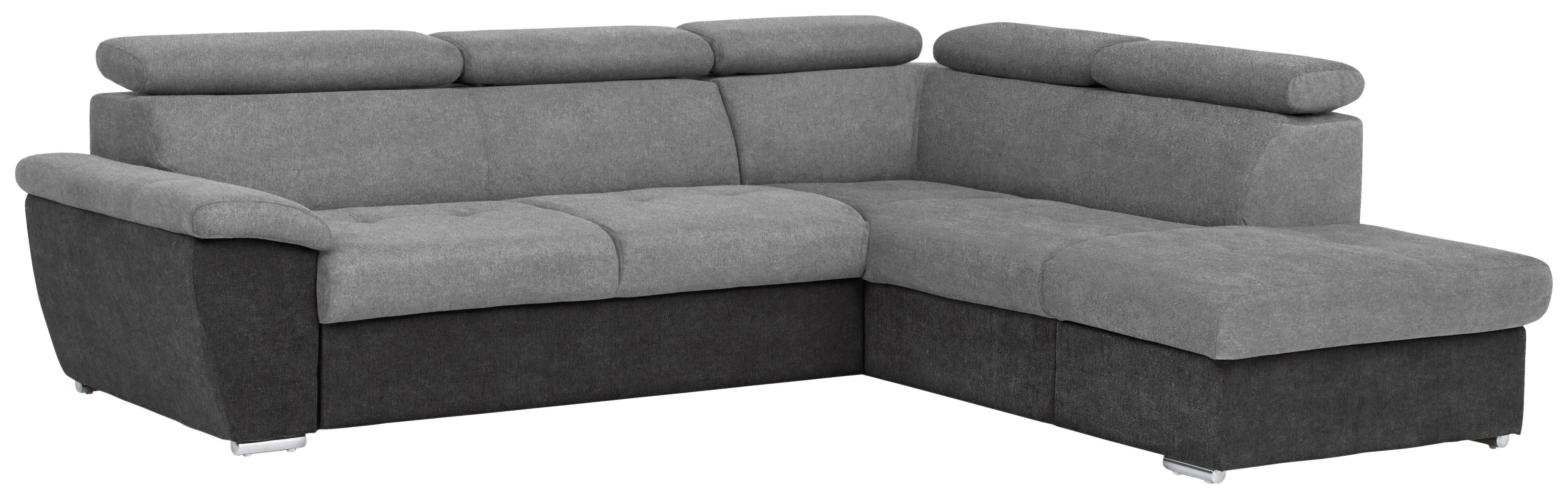 Ecksofa Mit Bettkasten Antero Kopfteile Verstellbar Grau