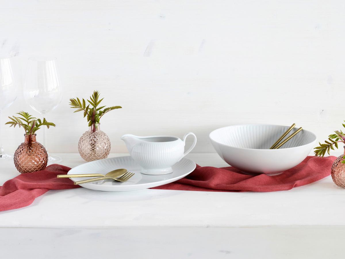 Servierschalenset Valencia 3--Teilig. Weiß - Weiß, Design, Keramik - Creatable