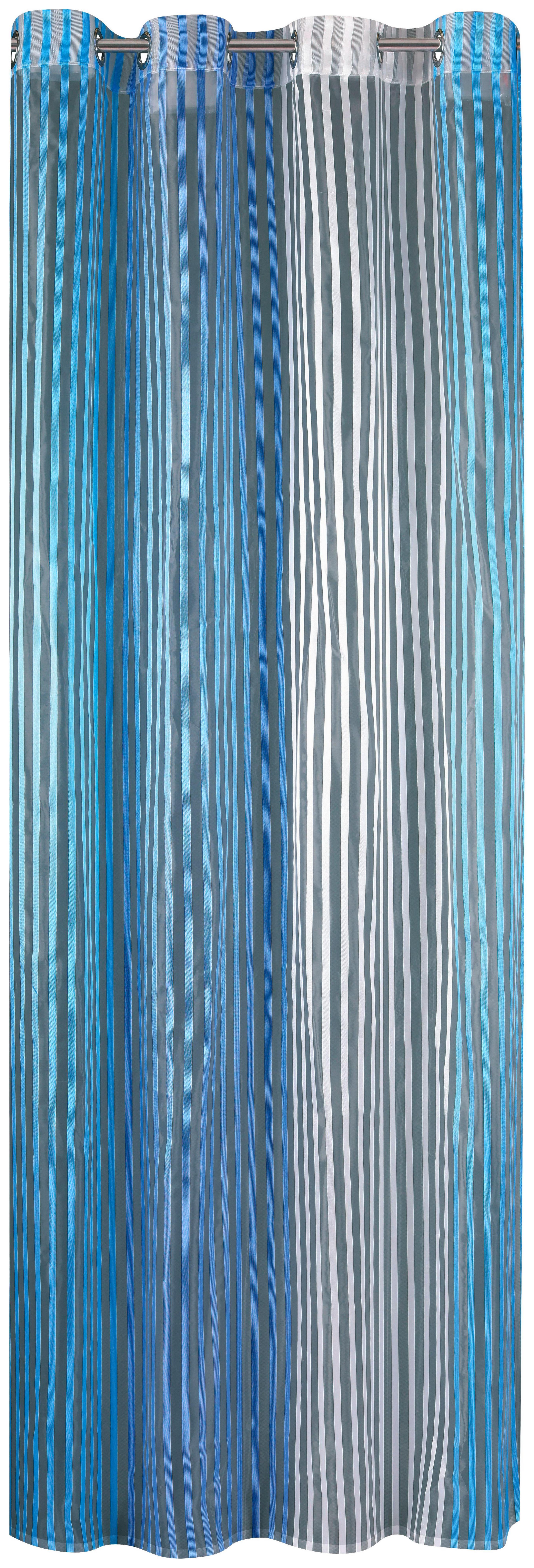 Készfüggöny Elina - Kék, modern, Textil (140/245cm) - Luca Bessoni