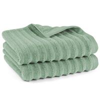 FROTTIERSET Welle 2er Set Salbeigrün - Salbeigrün, Basics, Textil (50/100/10cm)