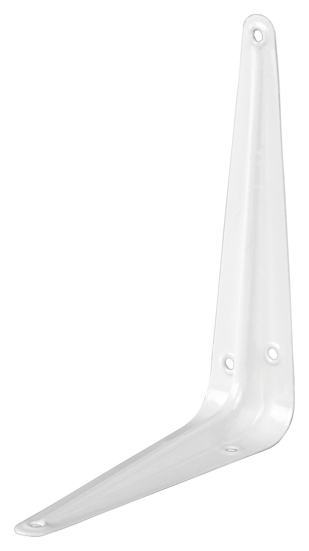 Regalkonsole 12,5 / 15 Cm - Weiß, KONVENTIONELL, Metall (12,5/15cm)