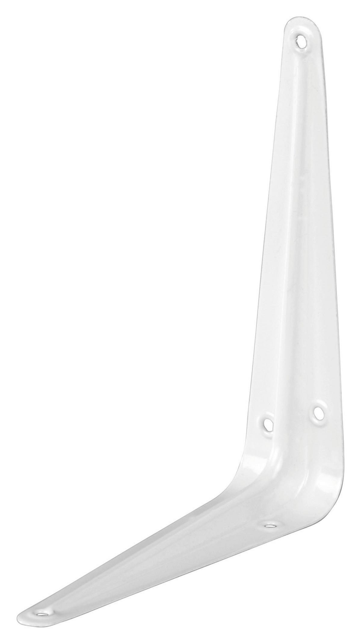 Regalkonsole 12,5 / 15 Cm - Weiß, KONVENTIONELL, Metall (12,5/15cm)