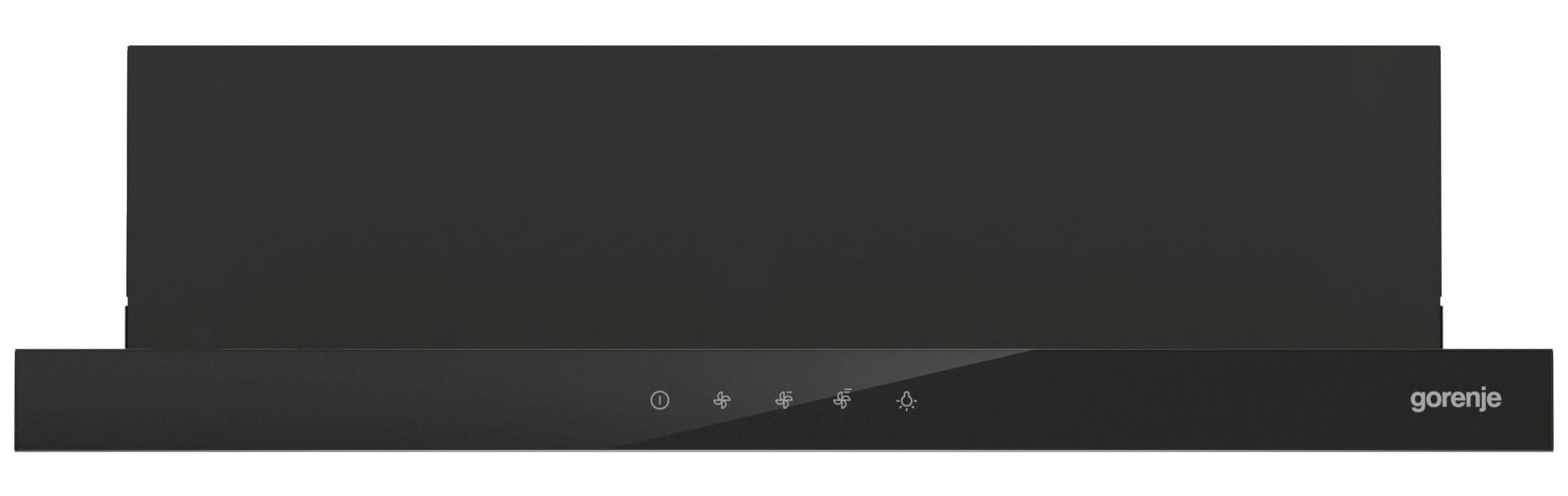 Flachschirmhaube Th64e3bg Schwarz B: 60 Cm, Led - Schwarz, Basics (60/17/30,6cm)
