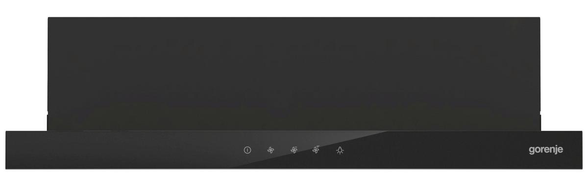 Flachschirmhaube Th64e3bg Schwarz B: 60 Cm, Led - Schwarz, Basics (60/17/30,6cm)