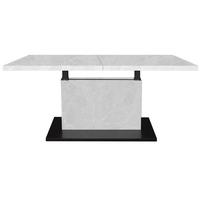 Couchtisch Lift Hellgrau/Schwarz B: 120 cm - Hellgrau/Schwarz, Design, Holzwerkstoff/Metall (120-160/56-75/70cm) - MID.YOU