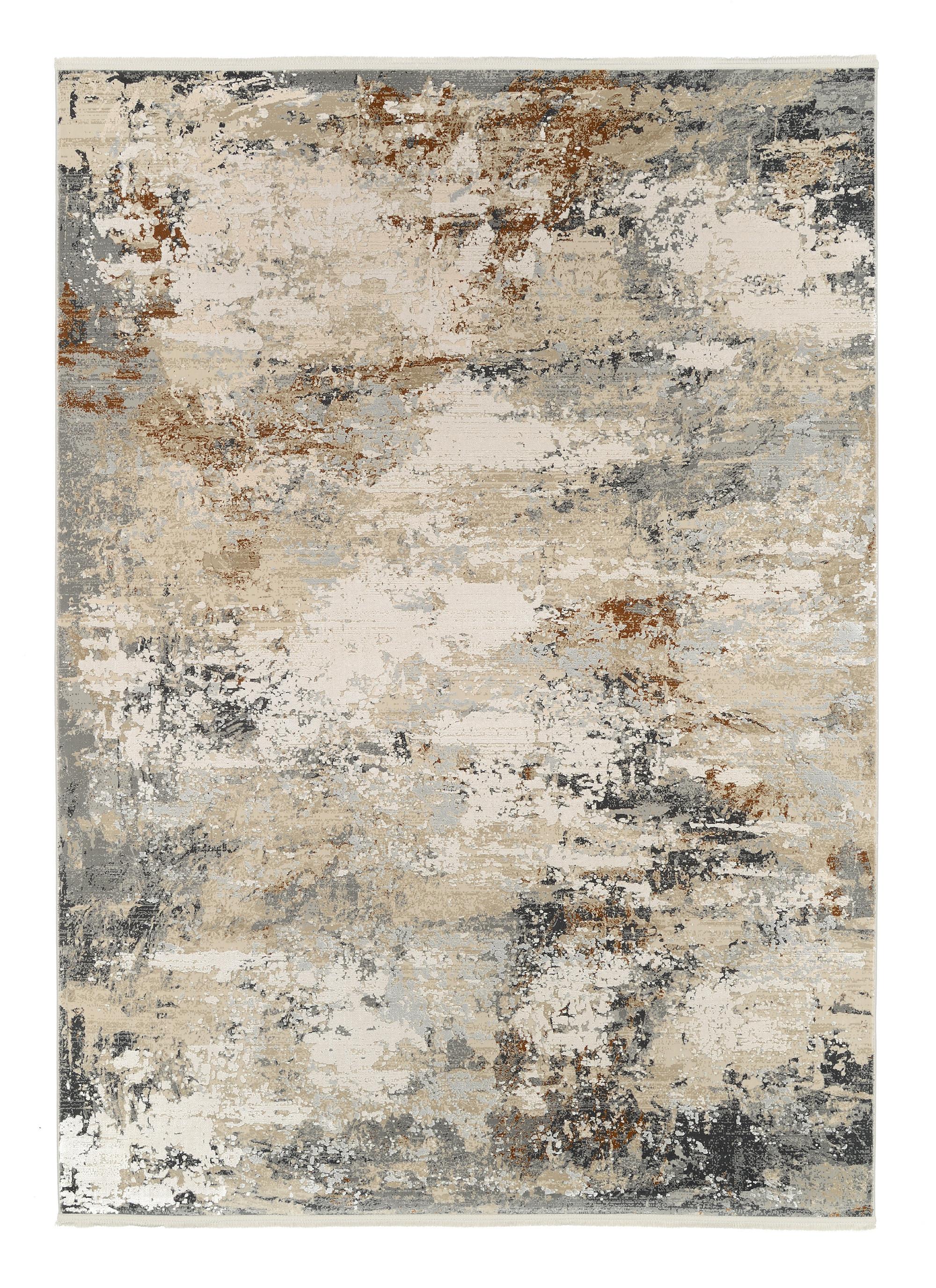 Webteppich Le Mans 29 - Beige/Grau, Design, Textil (80/150cm) - Dieter Knoll