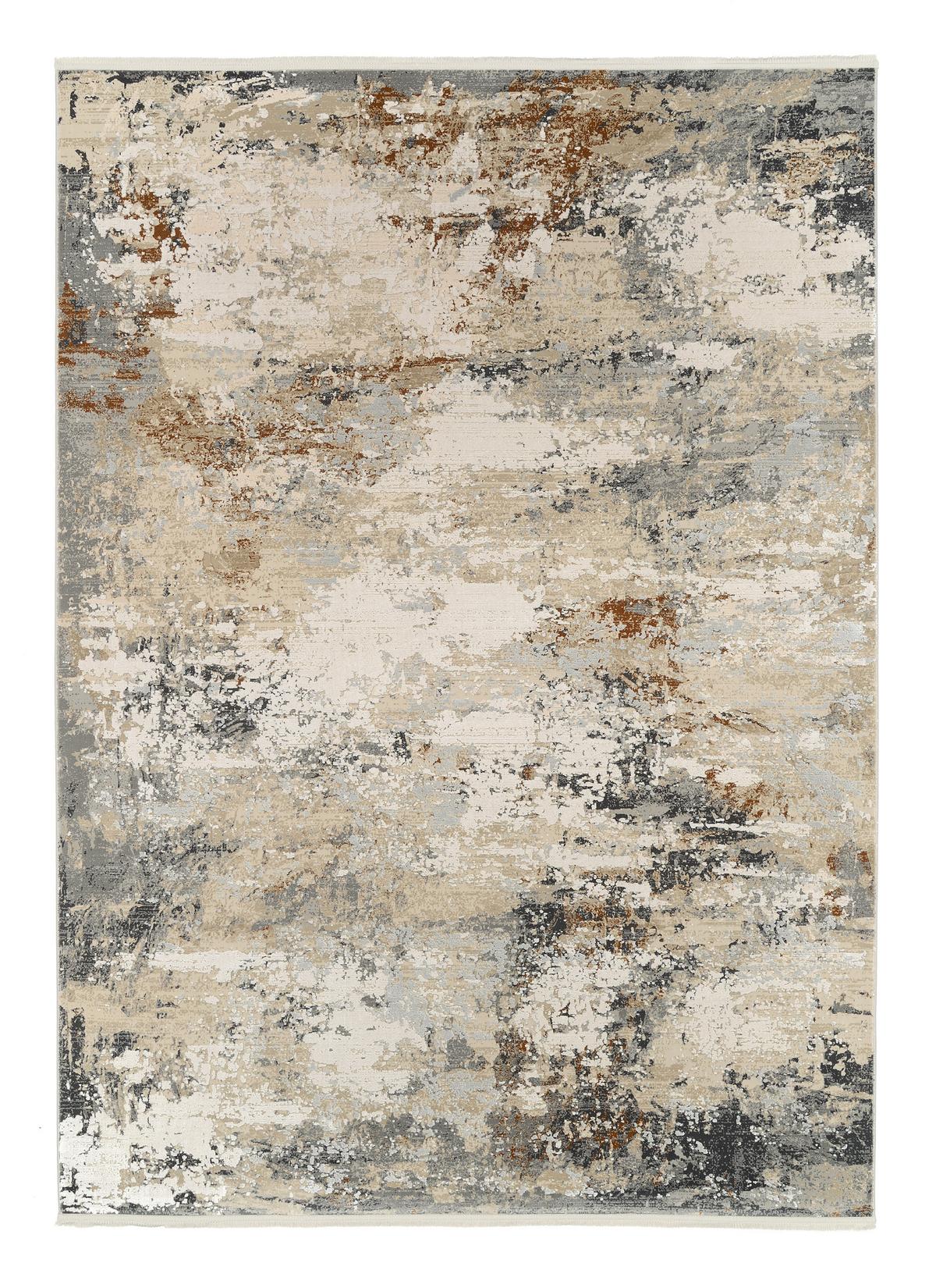 Webteppich Le Mans 29 - Beige/Grau, Design, Textil (80/150cm) - Dieter Knoll