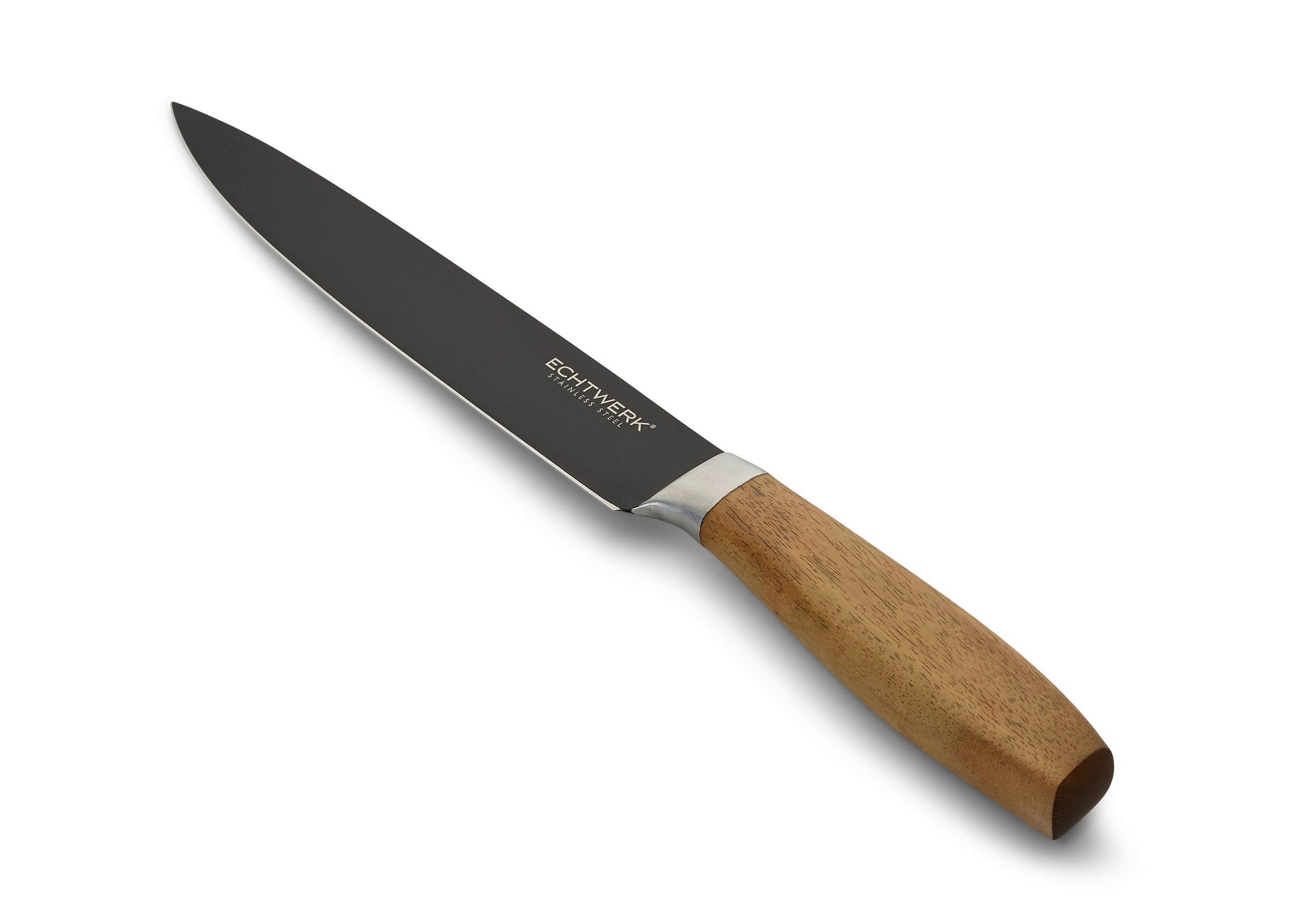 Schinkenmesser Edelstahl L: 34 Cm - Basics, Metall (34cm) - Echtwerk