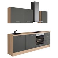 Küchenleerblock Ip1200 - Eichefarben/Graphitfarben, Design, Holzwerkstoff (230cm) - Impuls