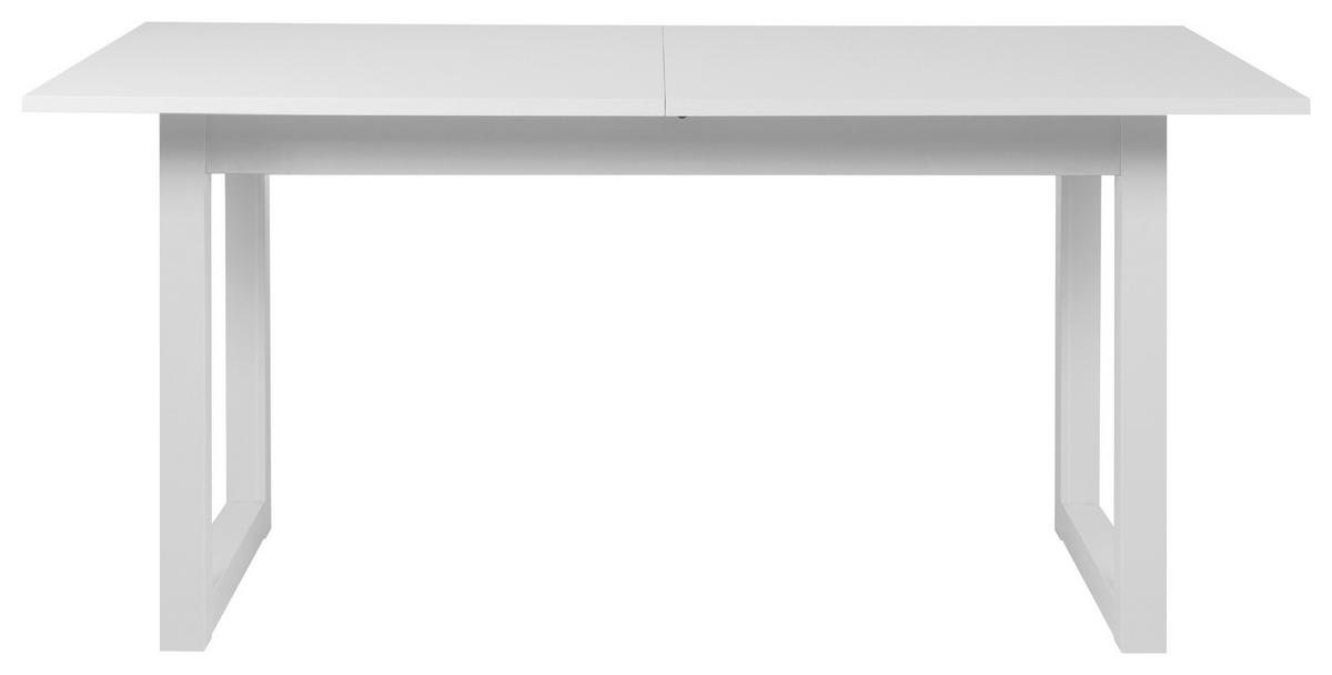 Esstisch Ausziehbar Denver 160-200x90 Cm Weiß - Weiß, Design, Holzwerkstoff (160/90/75cm) - MID.YOU