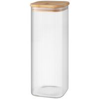 Üveg Ételtároló Zara Kb. 1,8l - natúr színű/fehér, Konventionell, műanyag/üveg (10/10/25,5cm) - James Wood