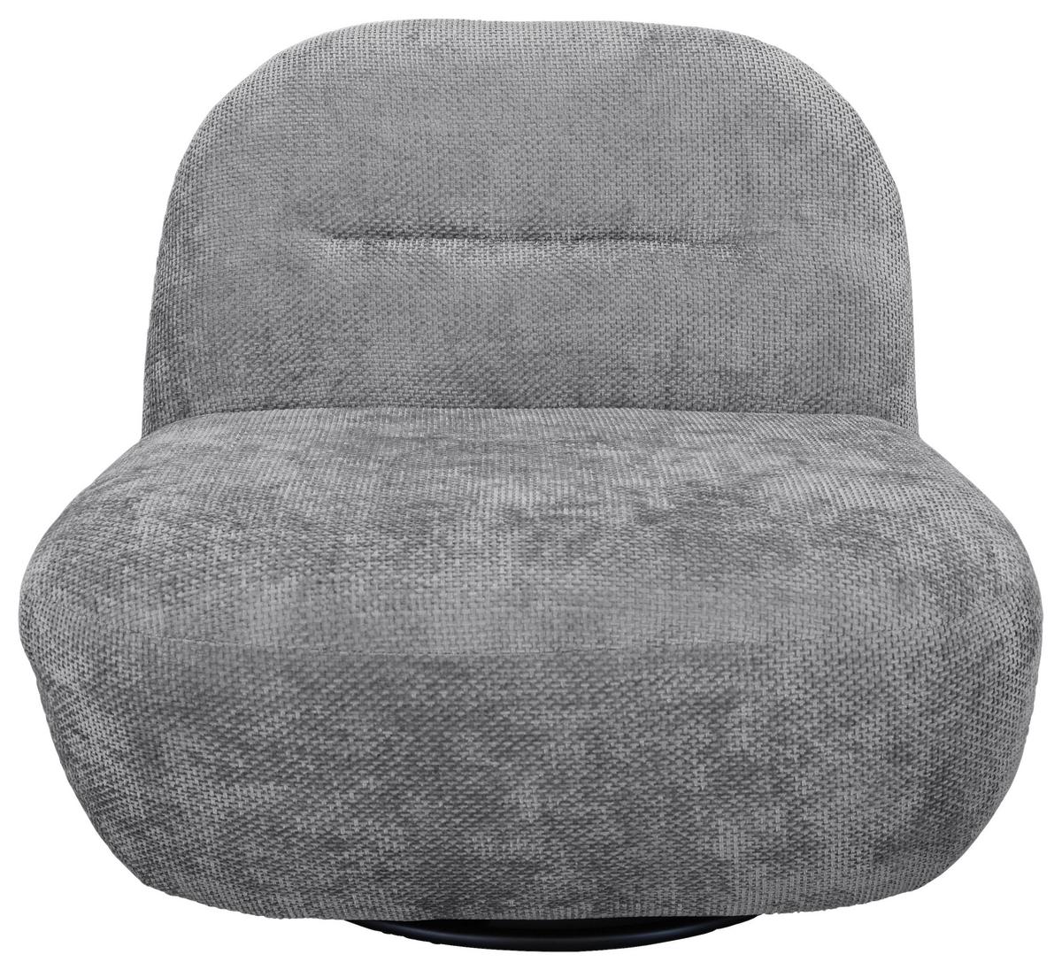 Relaxsessel Bunty Grau B: 85 Cm - Schwarz/Grau, Basics, Textil (85/74/85cm) - Livetastic