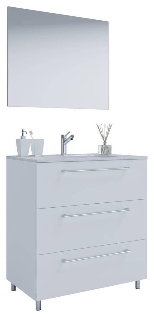 Badezimmer Schubo 3-Teilig Weiß B: 80 cm