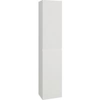 Hochschrank Edi B: 33 cm Weiss, 2-Türig - Weiß Hochglanz/Weiß, MODERN, Holzwerkstoff (33/166/32cm)