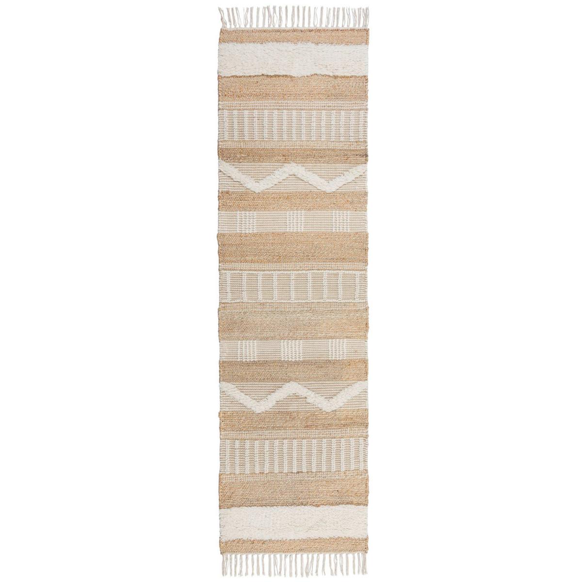 Handwebteppich Handwebteppich Natur B: 230 cm - Creme/Naturfarben, Basics, Textil (230/60cm)