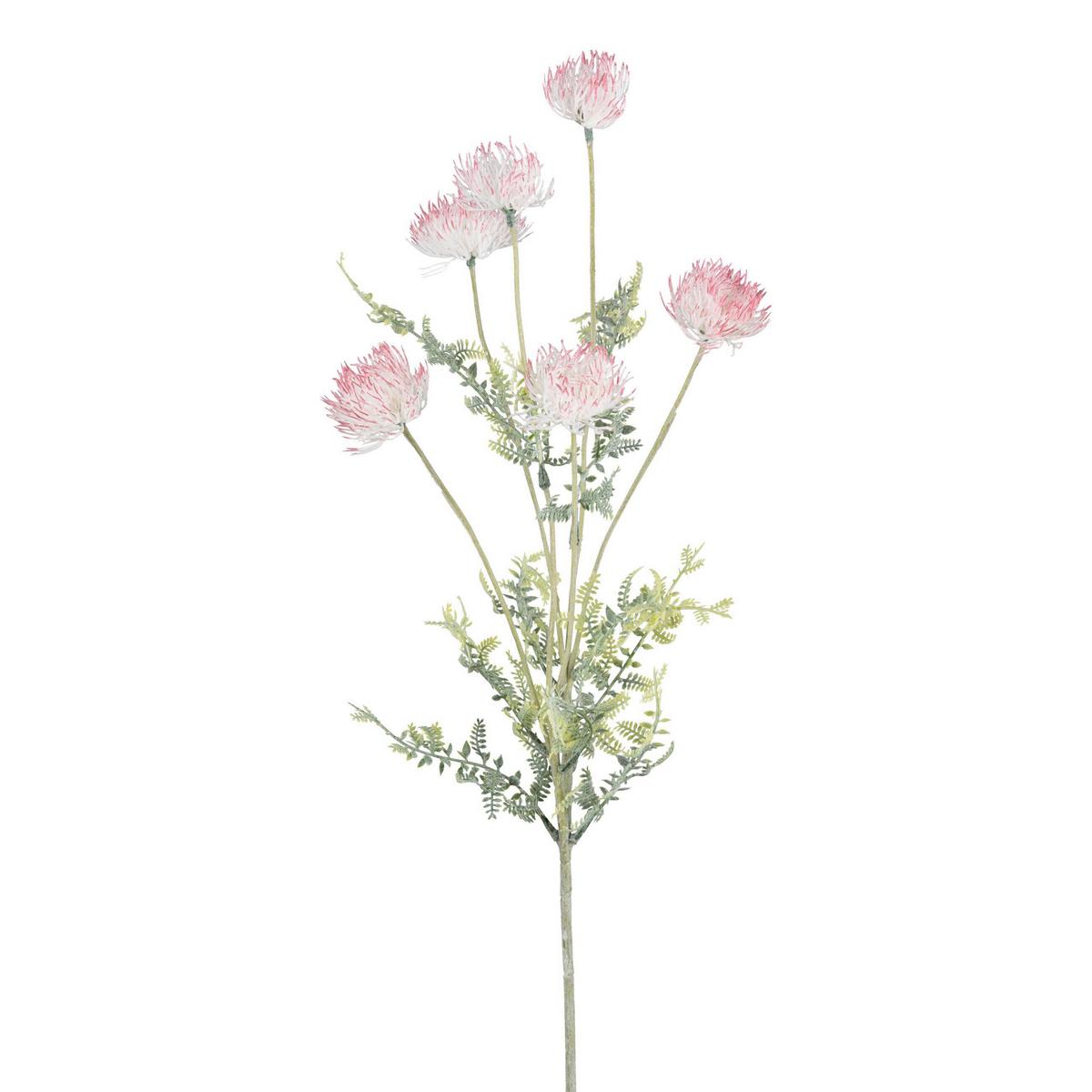 Kunstpflanze Dita - Rosa/Grün, Basics, Kunststoff (80cm)