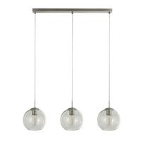 Hängeleuchte Balls H: 150 cm 3-Flammig, höhenverstellbar - Chromfarben, KONVENTIONELL, Glas/Metall (86/20/150cm)