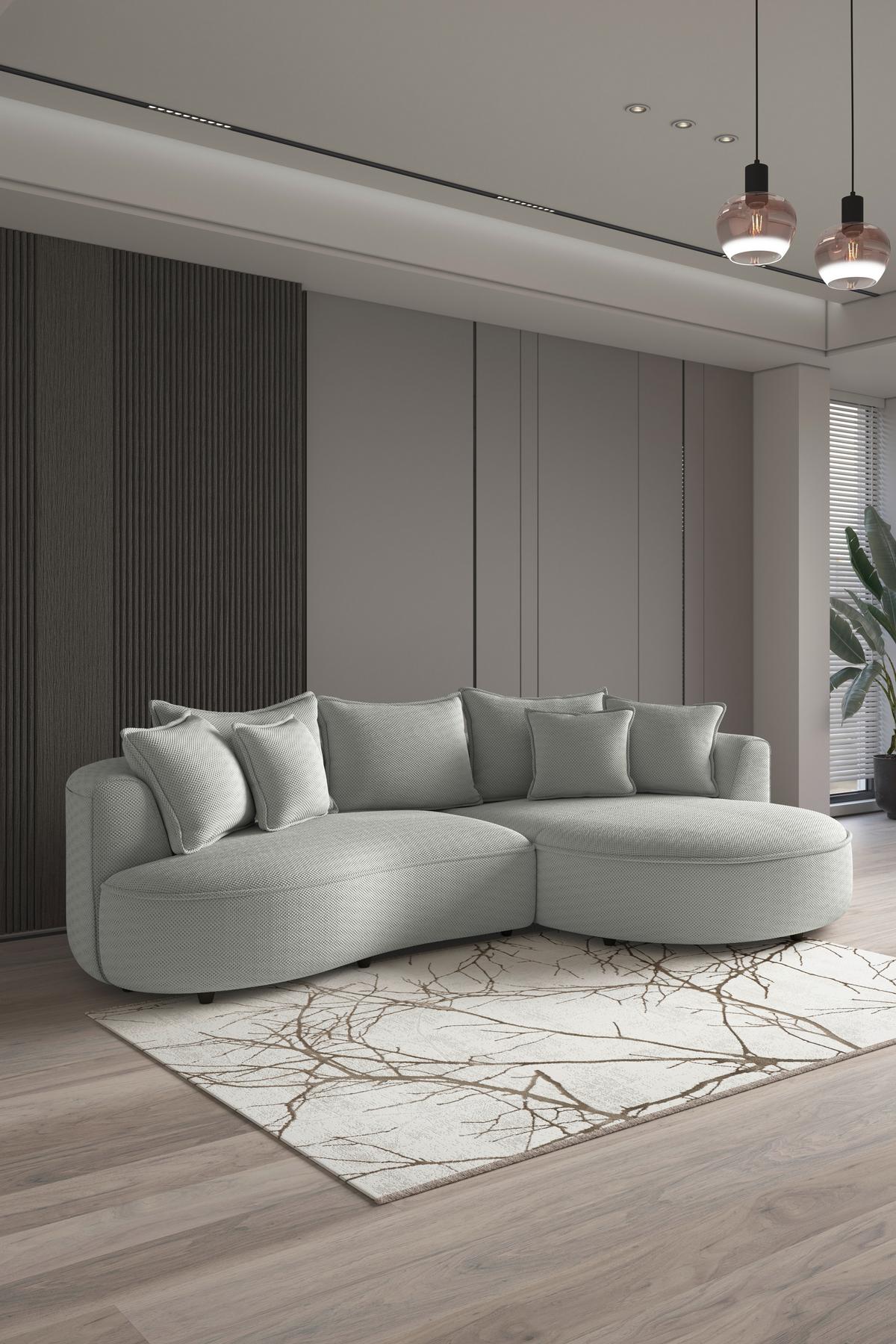 Ecksofa Levi - Jadegrün/Schwarz, MODERN, Textil (287/168cm)