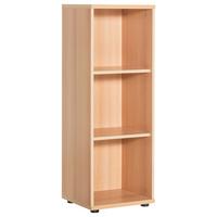 Aktenregal Serie 1400 B: 39,3 cm Buche Dekor - Buchefarben/Schwarz, Basics, Holzwerkstoff (39,3/110,9/34,5cm) - MID.YOU