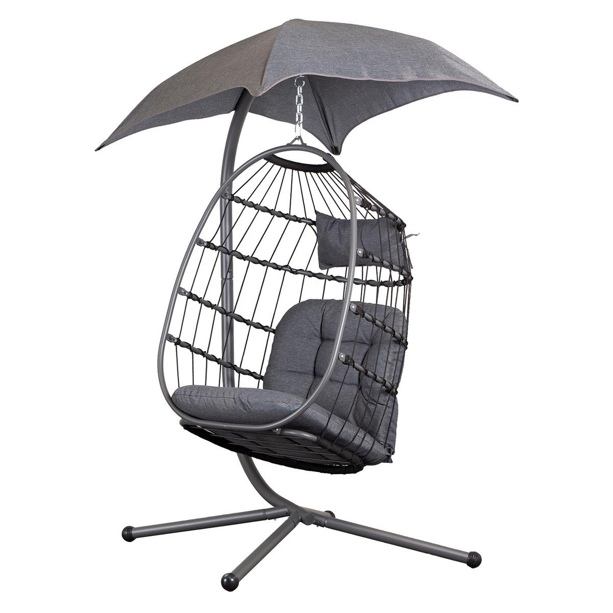 Függőfotel Hoberg - szürke, Basics, fém - TV - Unser Original