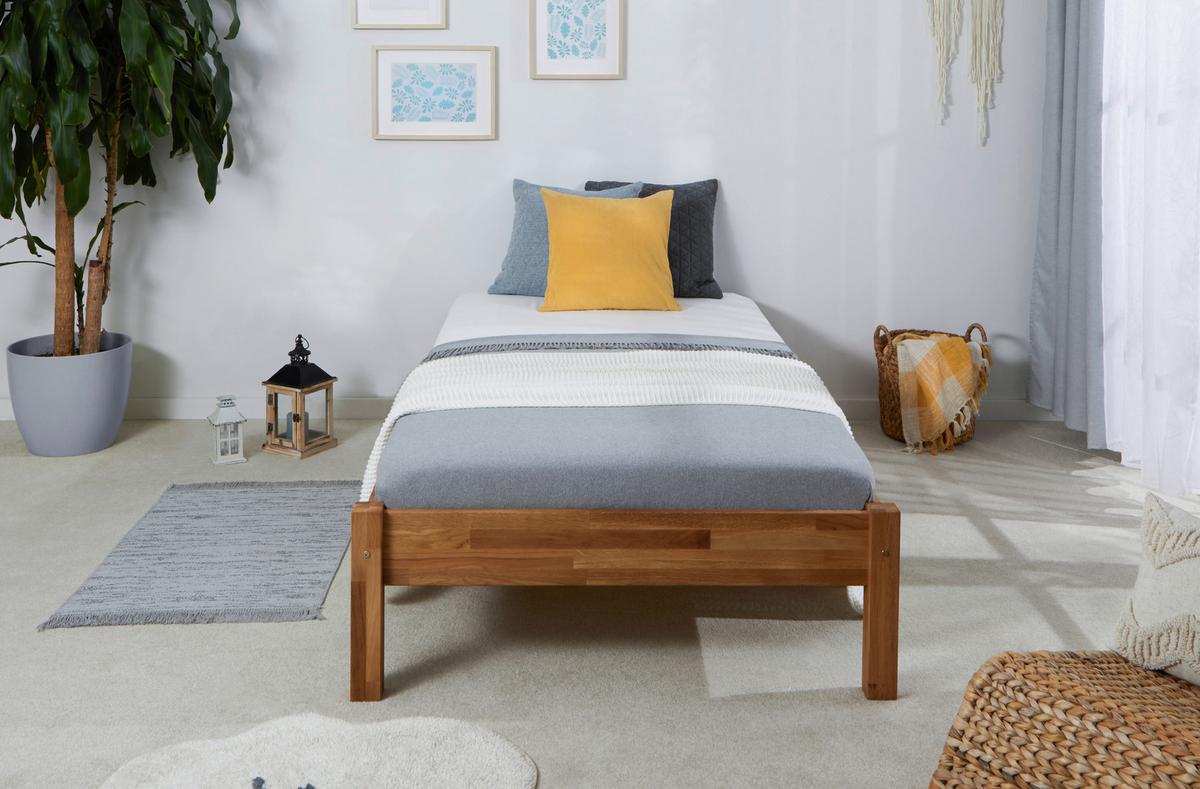 Futonbett Dora - Naturfarben, MODERN, Holz (140/200cm) - MID.YOU