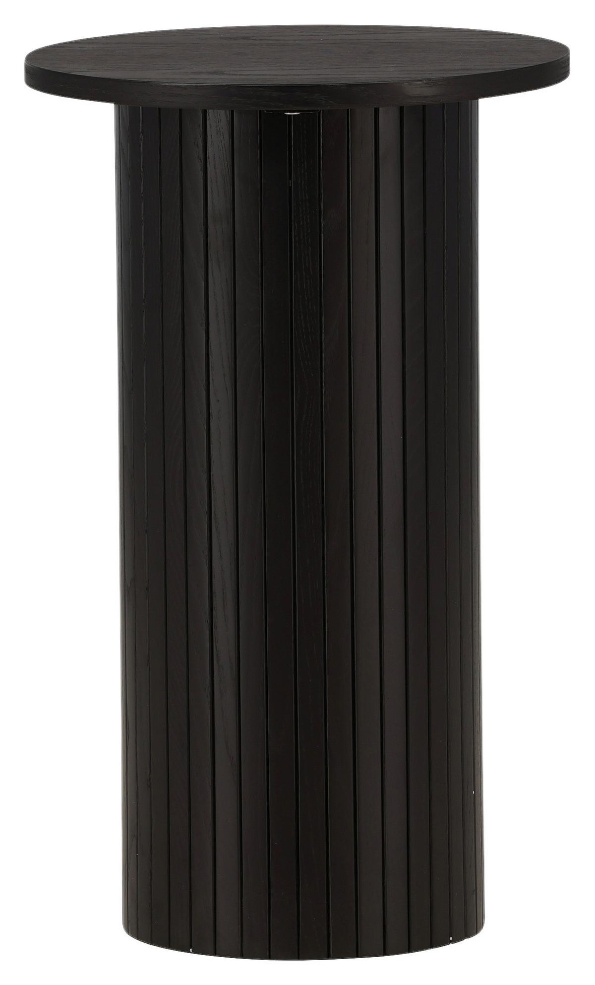 Beistelltisch Bianca - Schwarz, Design, Holzwerkstoff (40/40/65cm) - Livetastic
