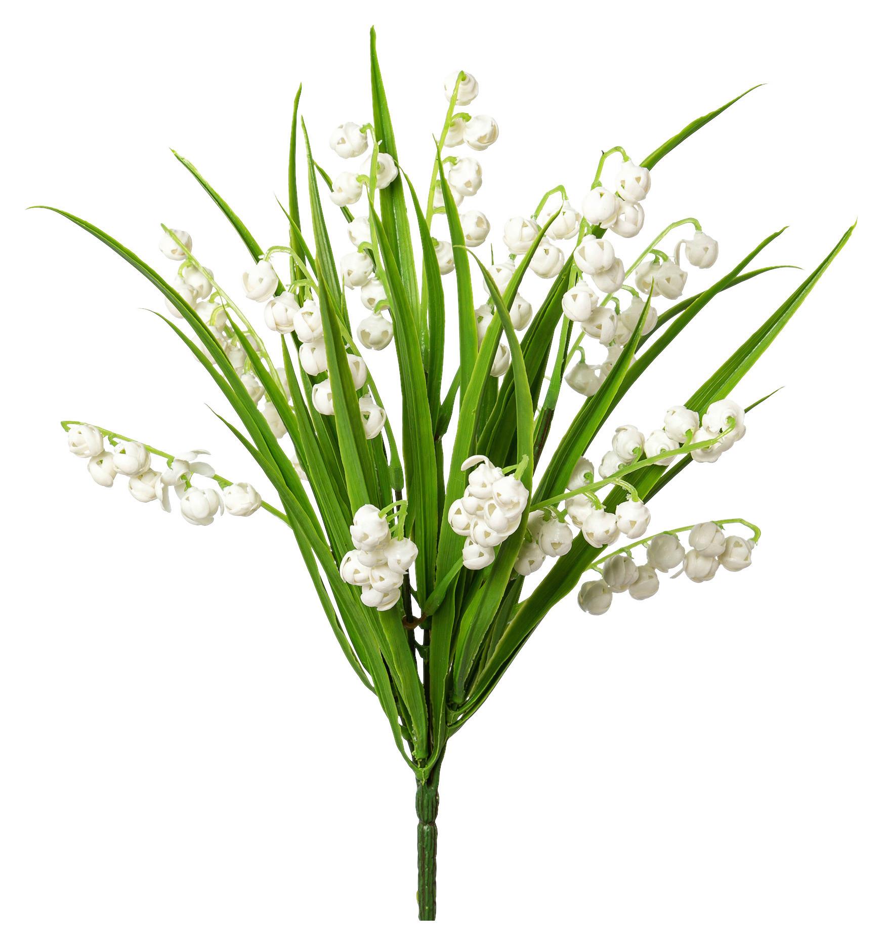 Kunstblume Maiglöckchen Weiß L: 30cm, Carola