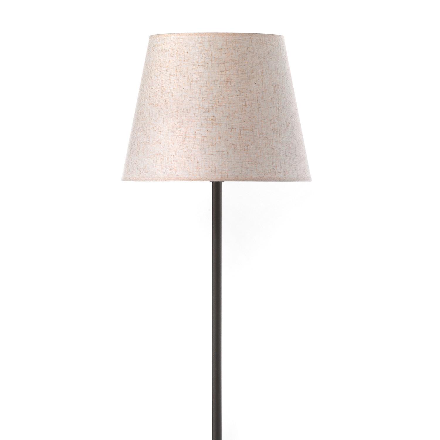 Stehleuchte 5031/ptb - Creme/Schwarz, KONVENTIONELL, Textil/Metall (28/28/173cm)