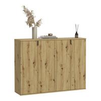 Schuhschrank Projekt X Eiche Artisan B: 122 Cm - Eiche Artisan, KONVENTIONELL, Holzwerkstoff (122/97/34cm) - MID.YOU