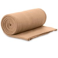 Fleecová deka Bea, 130/160cm, béžová - světle hnědá, plast (130/160cm) - Modern Living