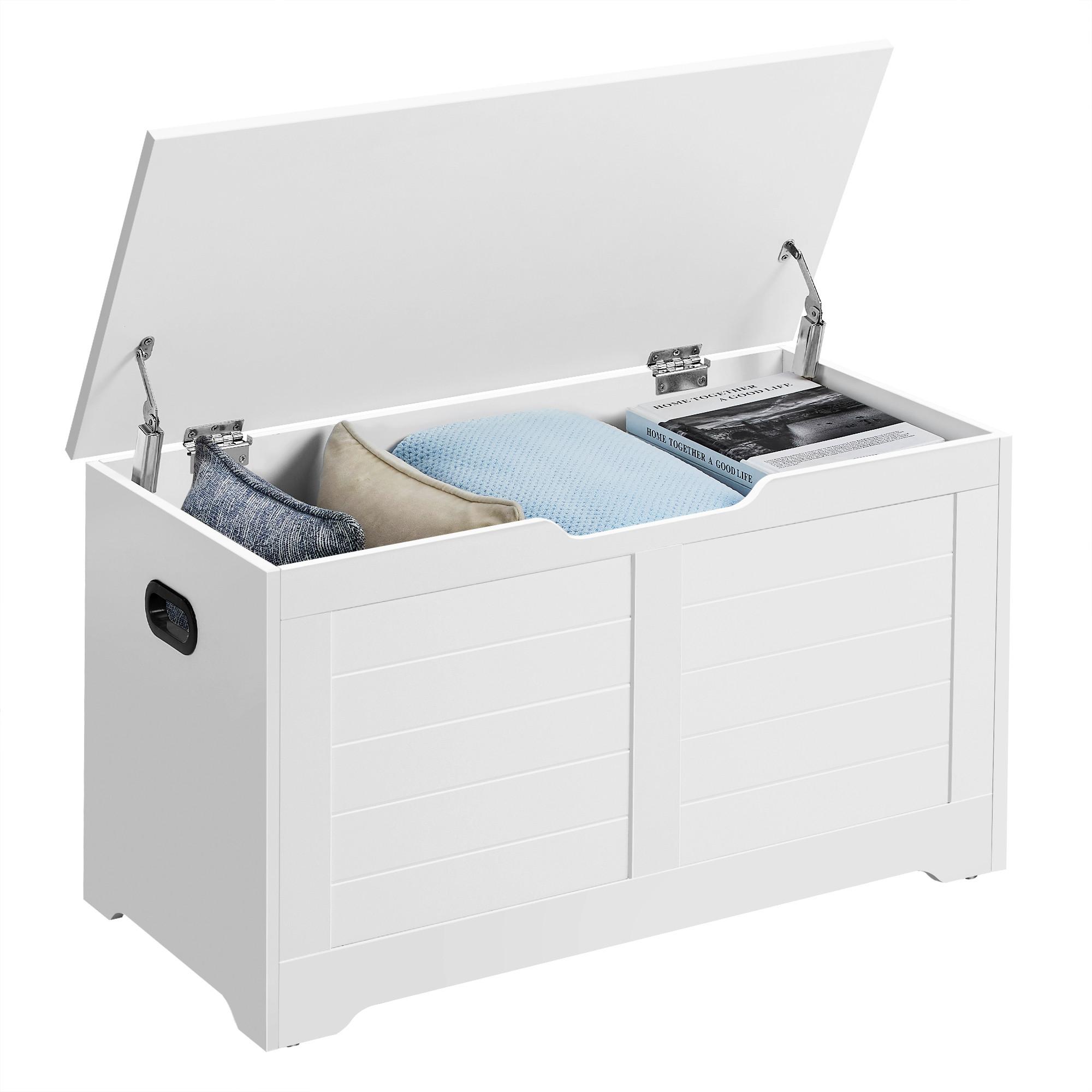 LAVICA DO PREDSIENE BIELA - biela, Trend, kompozitné drevo/plast (80/46/40cm) - Boxxx