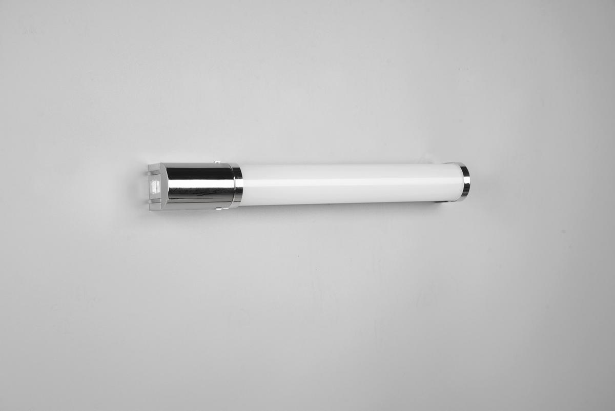 Led-wandleuchte Piera Ip44 1-Flammig Mit Schalter - Chromfarben, Basics, Kunststoff (41,5/7/5,5cm) - Trio Leuchten