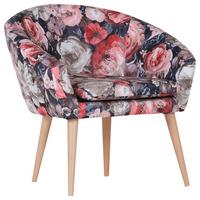 Sessel Tiptoe - Multicolor/Naturfarben, Design, Textil (73/73/66cm) - Livetastic