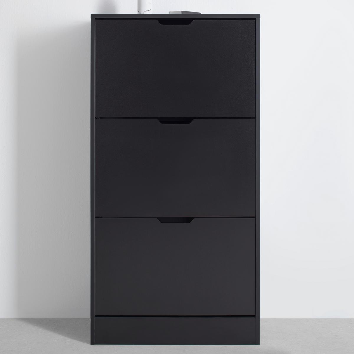 VÝKLOPNÁ SKRINKA NA TOPÁNKY RUDI -EXKLUSIV- - čierna, Konventionell, kompozitné drevo (60/118/24cm) - Mömax