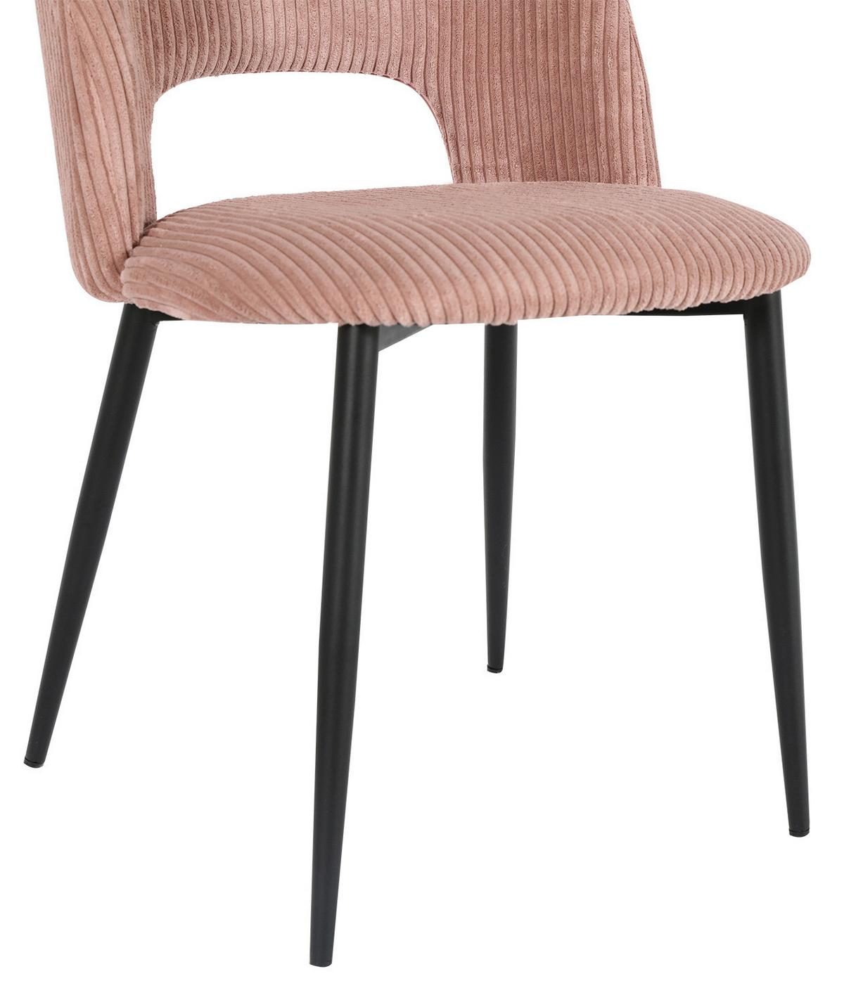 ŽIDLE ZOE - růžová/černá, Lifestyle, kov/textil (51/82/57cm) - Mömax