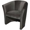 Cocktailsessel Jazz - Schwarz/Grau, Design, Textil (75/76/65cm) - MID.YOU