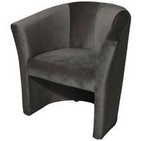 Cocktailsessel Jazz - Schwarz/Grau, Design, Textil (75/76/65cm) - MID.YOU