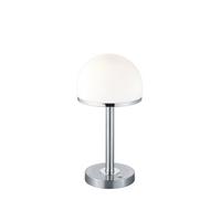 LED-Tischlampe Nickelfarben/ Weiß 4-Fach Schaltbar - Weiß/Nickelfarben, Basics, Glas/Metall (39/19cm) - Trio Leuchten