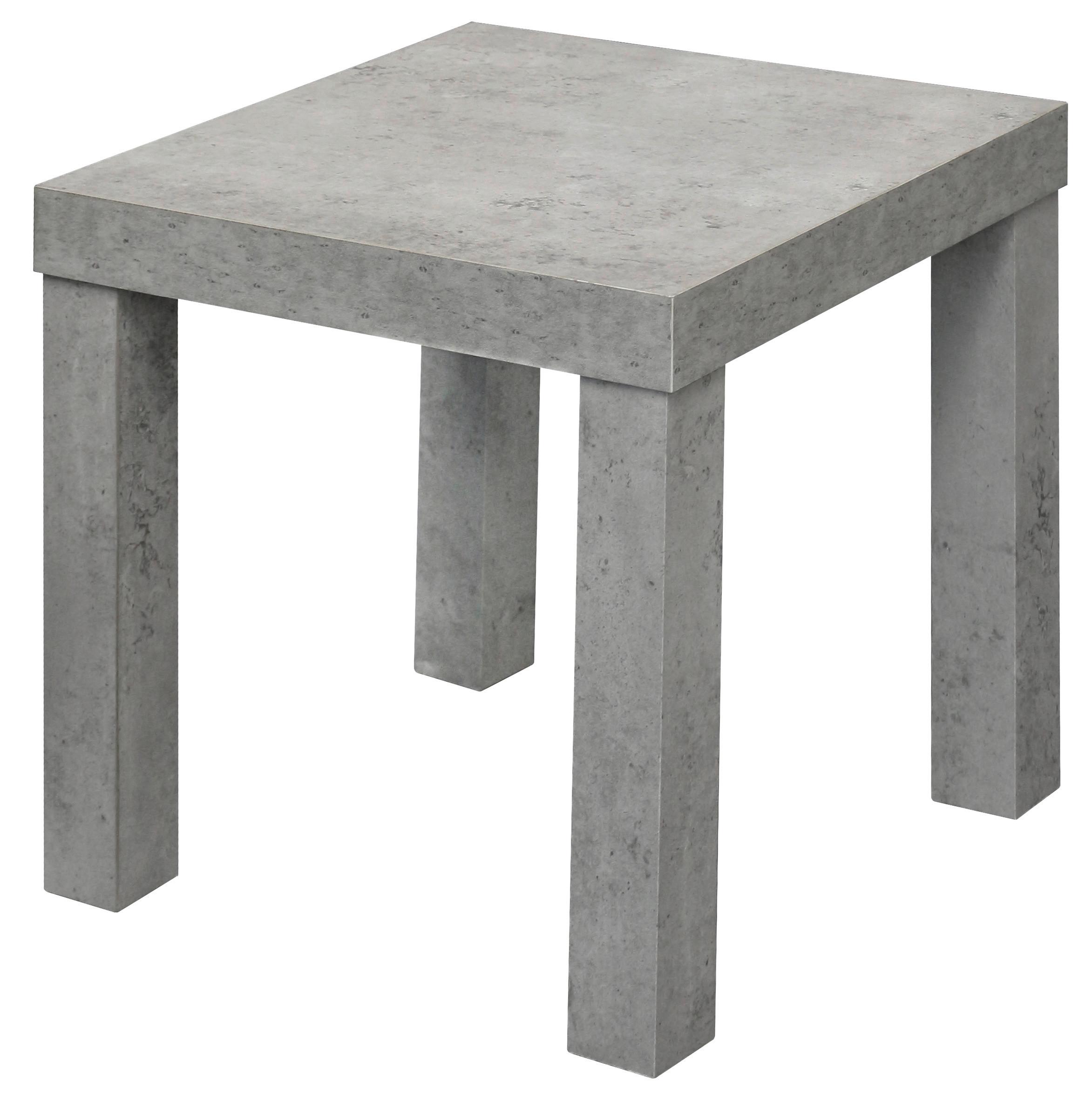 Beistelltisch Normen Betonoptik - Grau, MODERN, Holzwerkstoff (39/40/39cm)