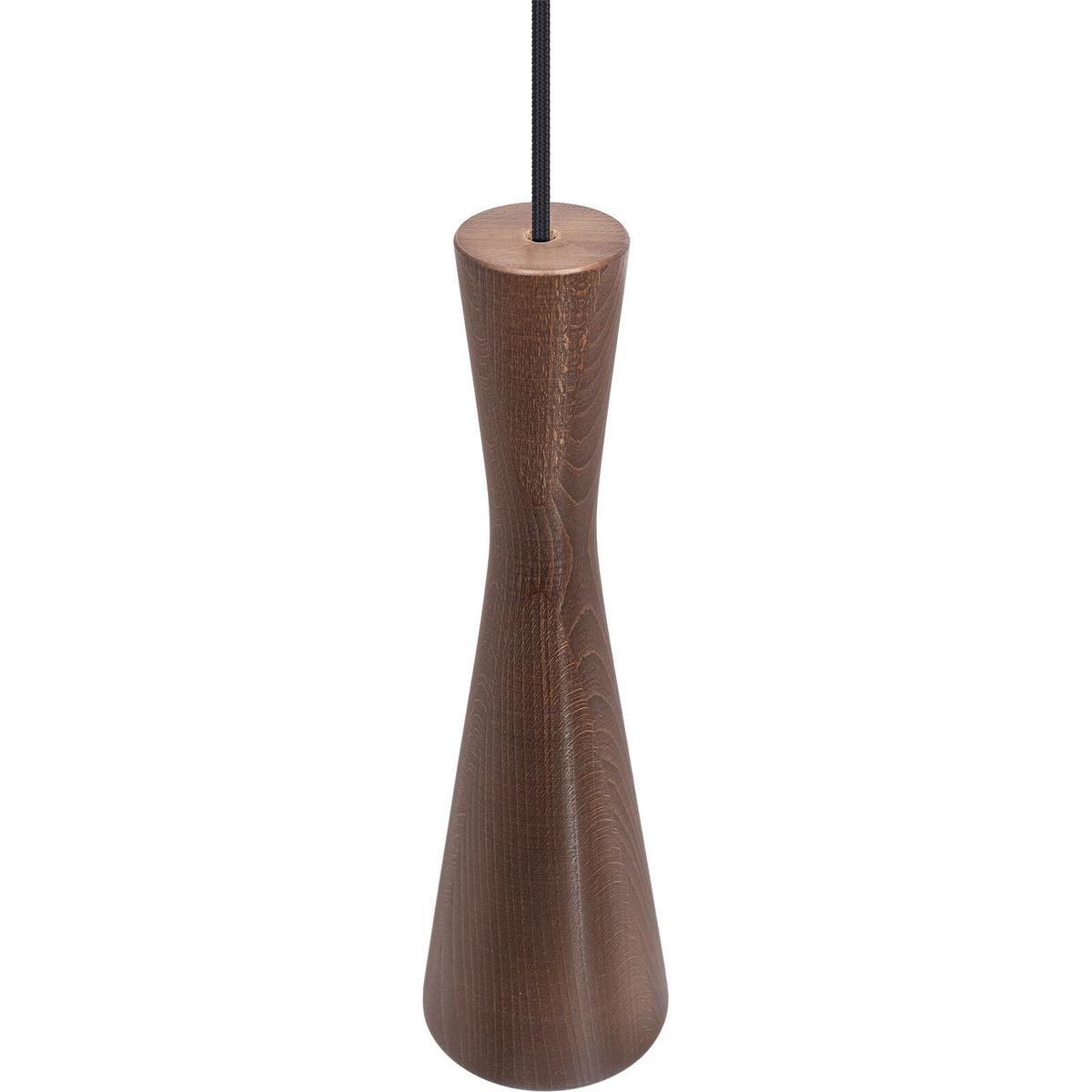 HÄNGELEUCHTE 8510131 VEGAS - Nussbaumfarben/Schwarz, Design, Holz (10/90-140cm)