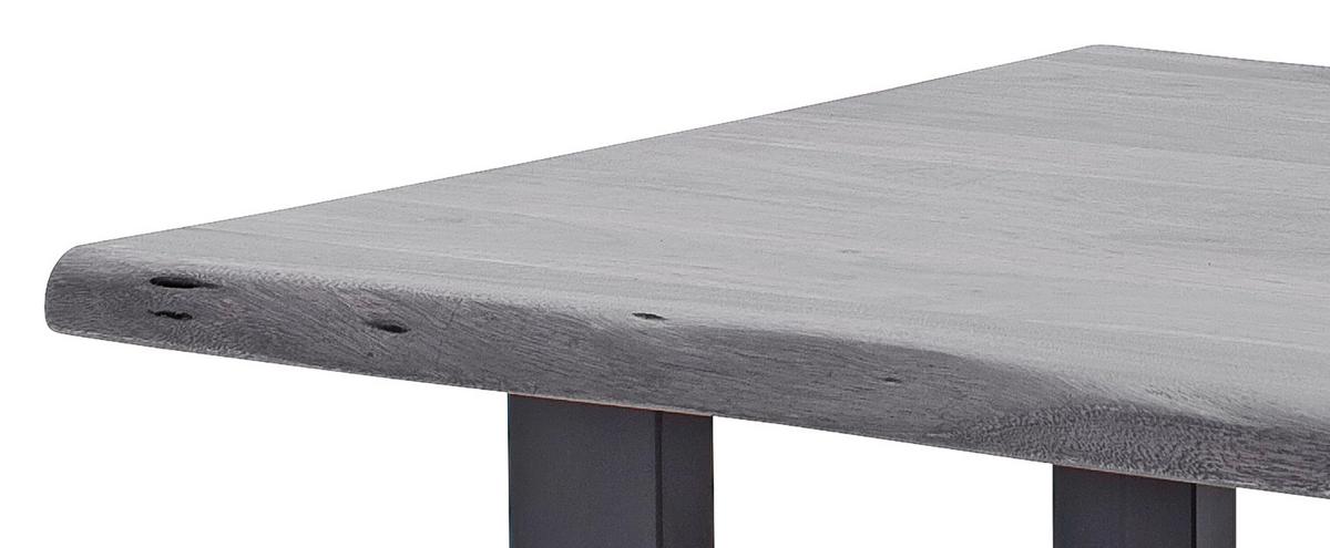 Couchtisch Holz Massiv Cartagena, Akazie - Anthrazit/Grau, MODERN, Holz/Metall (75/45/75cm)