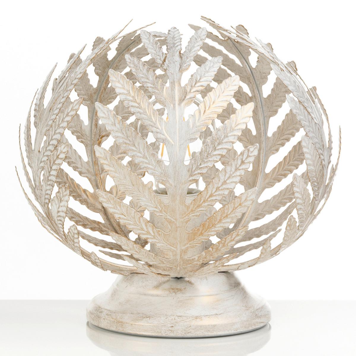 Tischleuchte 4996/Lpa - Weiß, Natur, Metall (25/25cm)