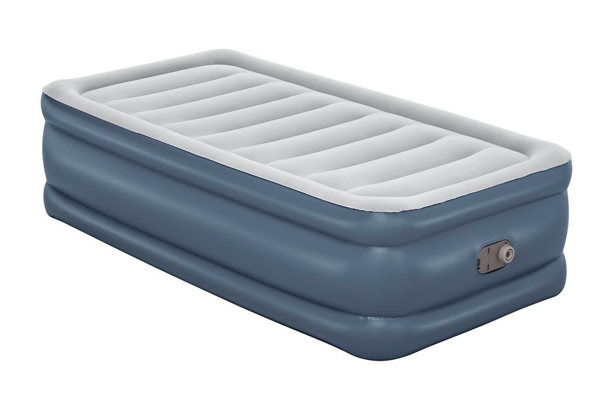 Luftbett Günther 191x97x51 cm Bis 150kg, inkl. Pumpe - Dunkelblau/Grau, KONVENTIONELL, Kunststoff/Metall (191/97/51cm) - Bestway