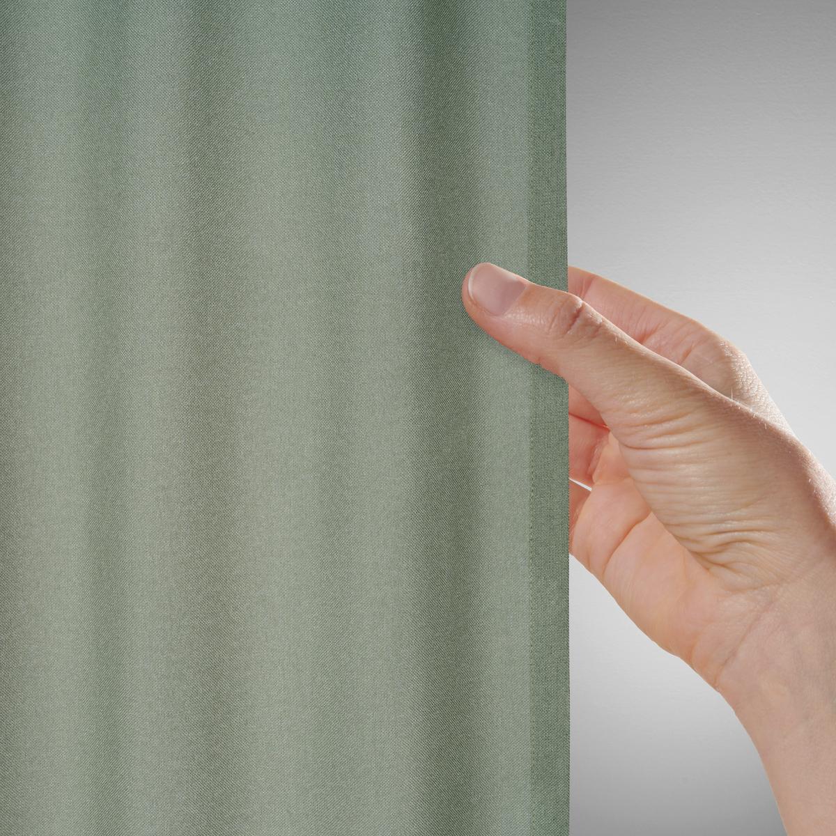 HOTOVÝ ZÁVĚS BEN - zelená, Moderní, textil (135/245cm) - Modern Living