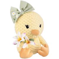 Dekohuhn Nadja - Gelb/Orange, KONVENTIONELL, Textil/Metall (18/20/30cm) - Luca Bessoni