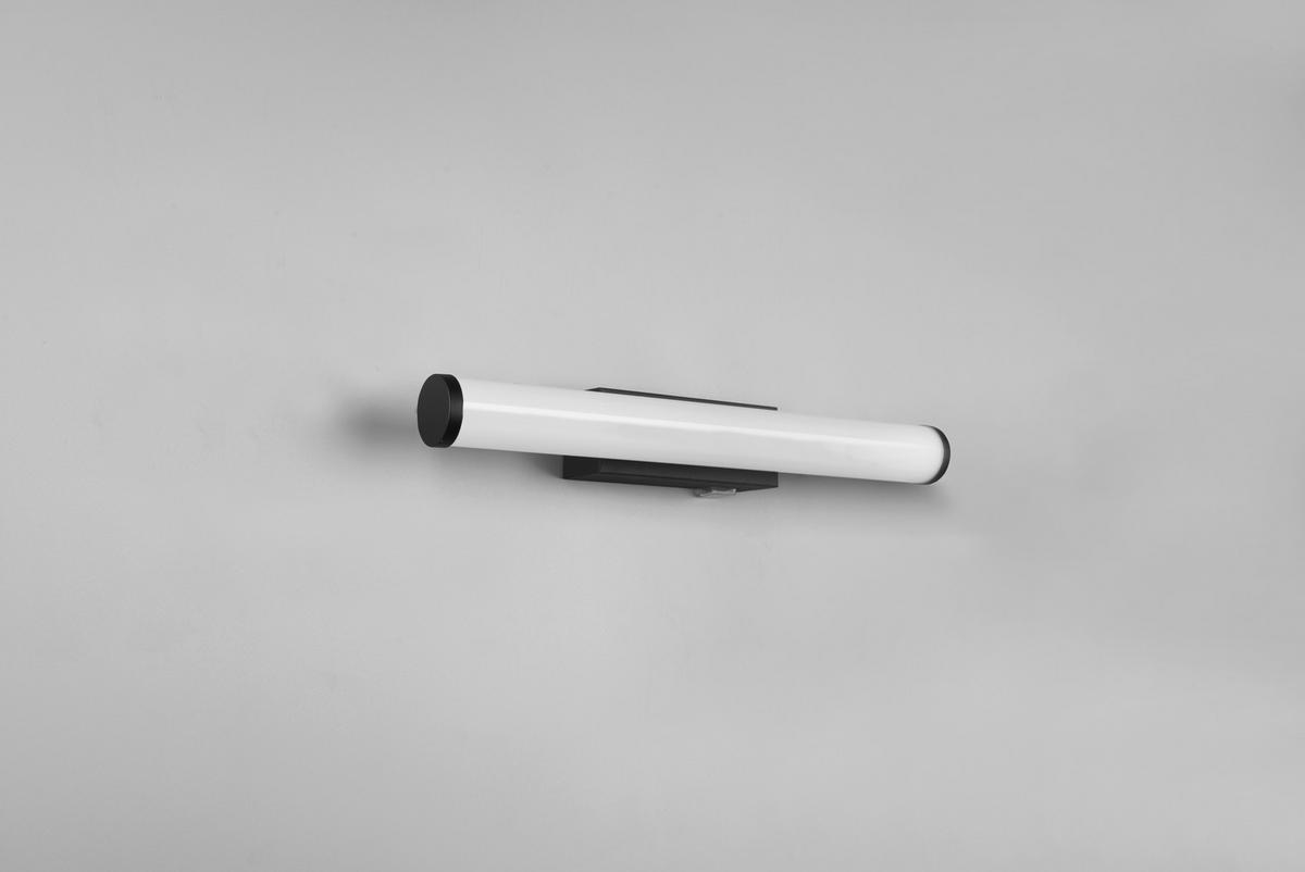 Led Bad-wandleuchte Mattimo Ip44 Mit Schalter, 1-Flammig - Schwarz/Weiß, Basics, Kunststoff/Metall (40/5,5cm) - Trio Leuchten